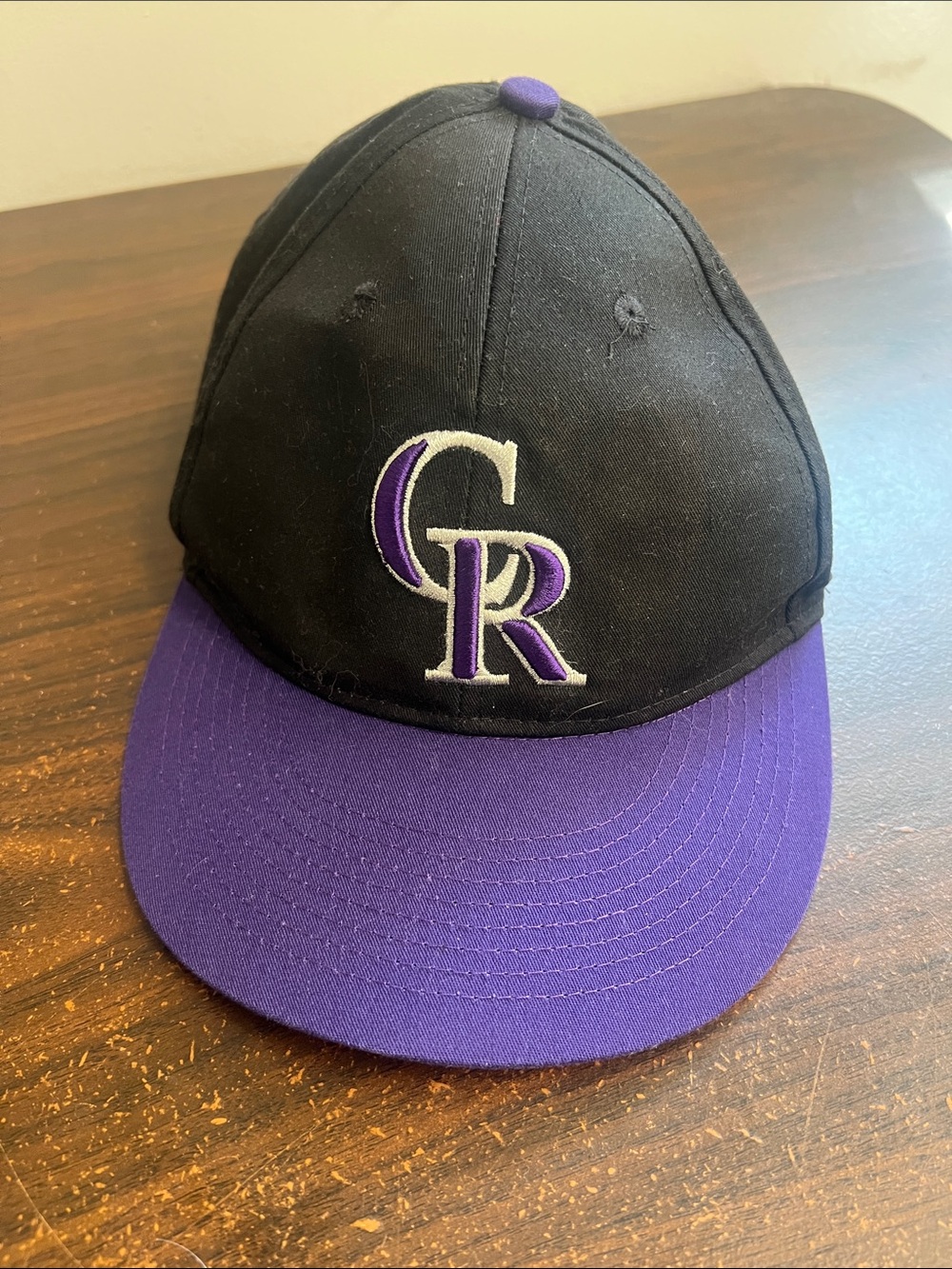 MLB Colorado Rockies Kids Black and Purple Baseball Hat